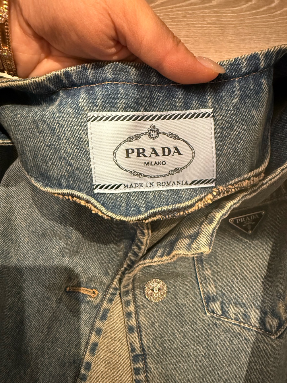 PRADA Cropped denim jacket - Picture 13 of 13